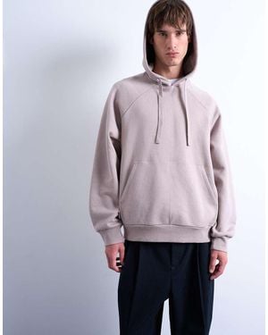TOPMAN Boxy Fit Hoodie - Purple