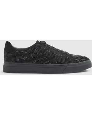 River Island Embellished Lace Up Trainers - Black