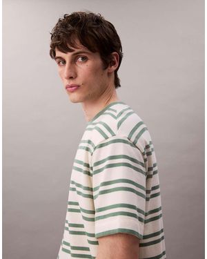 Calvin Klein Oversized Stripe T-shirt - Grey