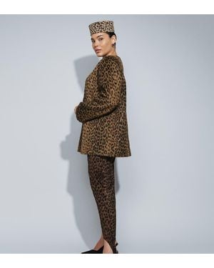 ASOS Asos Design Curve Giacca Corta Formale Senza Colletto - Marrone