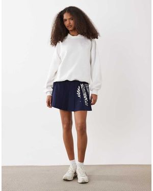 Polo Ralph Lauren Wimbledon Capsule Racket Print Pleated Skort - White