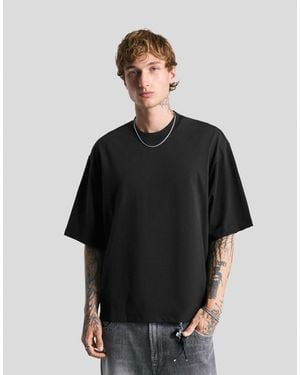 Bershka – kurzärmliges t-shirt - Schwarz
