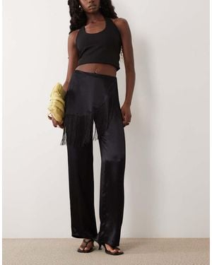 ASOS Pantaloni A Fondo Ampio - Nero