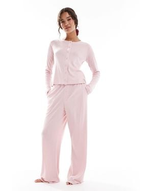 Brave Soul – langärmliger pyjama - Pink