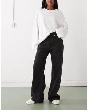 Weekday Missy Low Waist baggy Fit Jeans - White