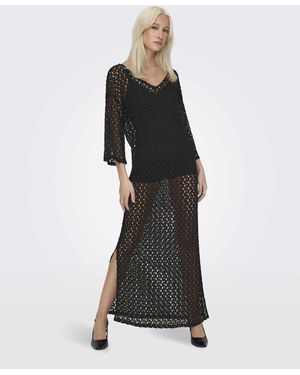 ONLY – kleid aus spitze - Schwarz