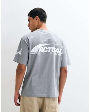 ASOS Relaxed T-Shirt With Text Graphic - Blue