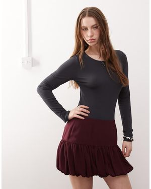 Noisy May Body Color Antracite A Maniche Lunghe - Grigio