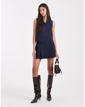 ONLY Tailored Mini Skort - Blue