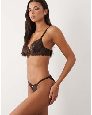 Boux Avenue Heidi Lace Breif - Brown