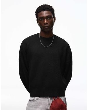 Bershka – kastiger pullover - Schwarz