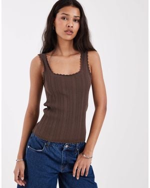 JJXX Pointelle Vest Top - Blue