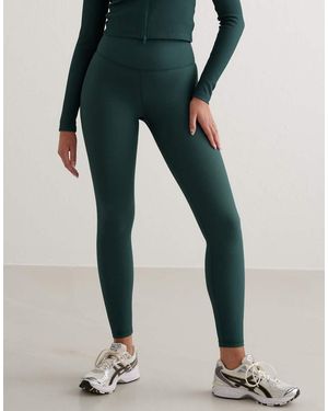 Aim'n Leggings Tecnici Smeraldo A Coste - Verde