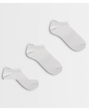 SELECTED Confezione Da 3 Paia Di Calzini Sportivi Bianchi - Bianco