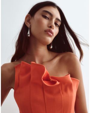 ARRANGE Sculpted Bandeau Top - Red