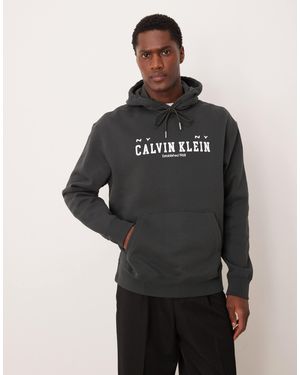 Calvin Klein – kapuzenpullover - Schwarz