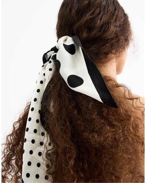 Stradivarius Polka Dot Scarf - Brown