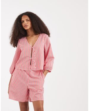 Vero Moda High Waist Shorts Co-ord - Pink