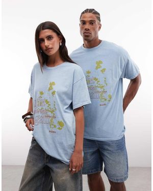 Reclaimed Vintage Unisex Graphic Tee - Blue