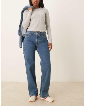 Abercrombie & Fitch Baggy Jeans Met Lage Taille - Blauw