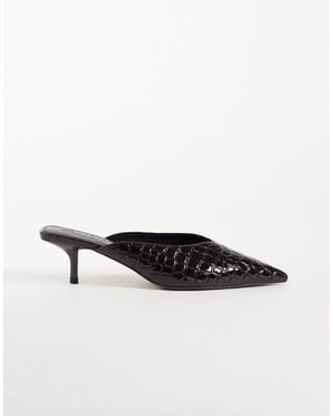ASOS Mules mit spitzer kappe und kitten-heel - Mehrfarbig