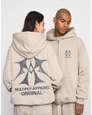 Multiply Apparel – sketch – oversize-kapuzenjacke - Natur