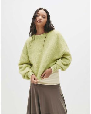 Pull&Bear – strickpullover aus gezwirntem garn - Grün