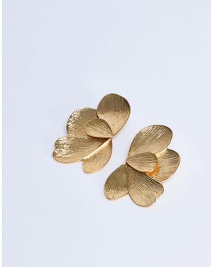 TOPSHOP Birdie Stud Statement Earrings - White