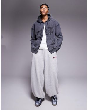Liquor N Poker – oversize-kapuzenpullover - Blau