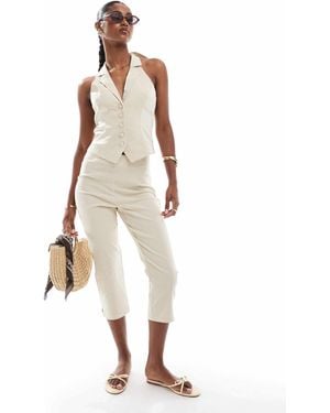 Miss Selfridge Tailored Capri Co-ord - Natural