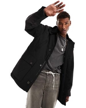 Carhartt – bryce – trenchcoat-mantel - Schwarz