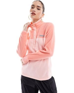 Columbia – benton springs – pullover mit halber druckknopfleiste - Pink