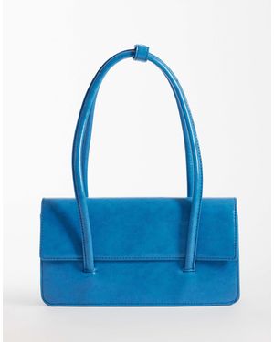 Kaiia Exclusivité - - sac en similicuir à rabat - bleu