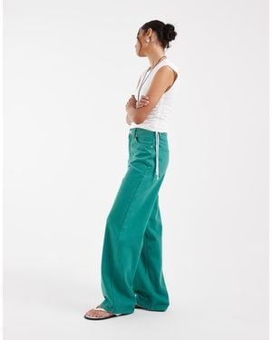ASOS Wide Leg Dad Jeans - White