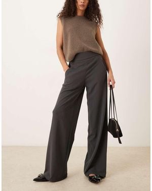 Jdy Wide Leg Tailored Trousers - Blue