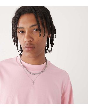 Collusion T-Shirt Squadrata Rosa