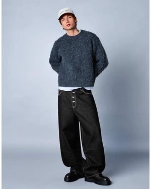 Bershka Barrel Jeans - Blue