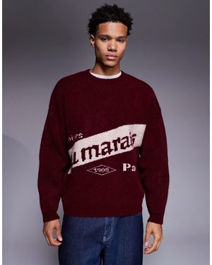 ASOS – oversize-strickpullover - Rot