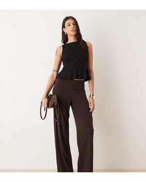 JDY Tall Broek Met Wijde Pijpen - Zwart