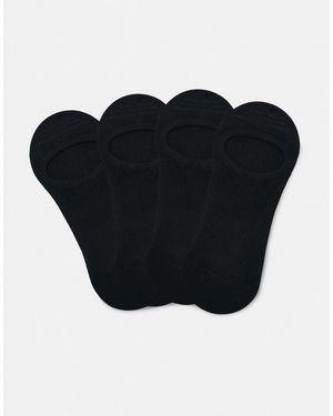Pull&Bear – 4er-pack füßlinge - Schwarz