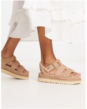 UGG – goldenstar – klassische sandale mit gitterriemendesign - Weiß