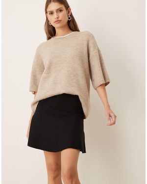 Mango Flared Mini Skirt - Natural