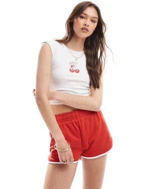 Cotton On Dolphin Hem Micro Mini Short - Red