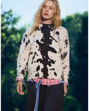 Desigual Animal Print Jumper - Blue