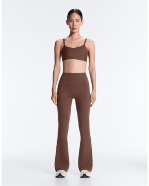 Oysho Comfortlux High-rise Flare Trousers - White