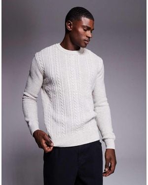 River Island Cable Knit Jumper - Grey