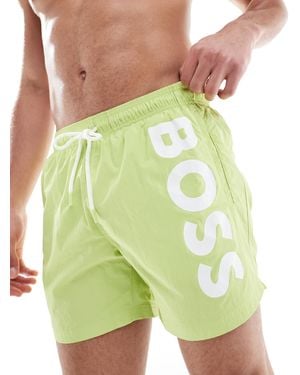 BOSS Boss – octopus – badeshorts - Grün