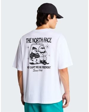 The North Face M Let's Be Buddies Oversized Ss Tee - White