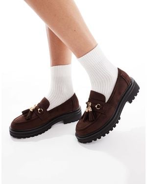 SEQWL Jeep Chunky Tassel Loafers - Natural