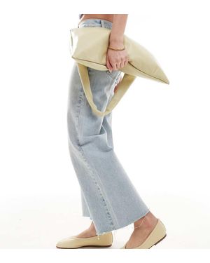 Raid Wide Fit Maryana Square Toe Ballet Flats - Blue